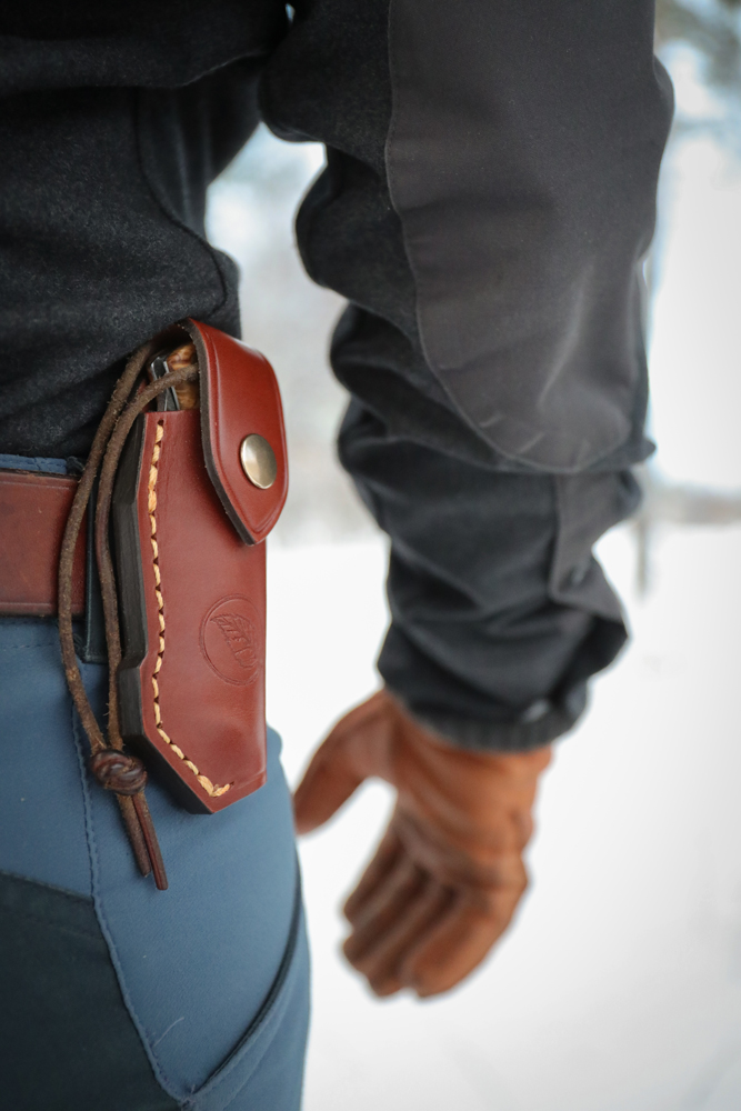 Калъф Casstrom Lars Falt Folding Knife Pouch - Cognac 4