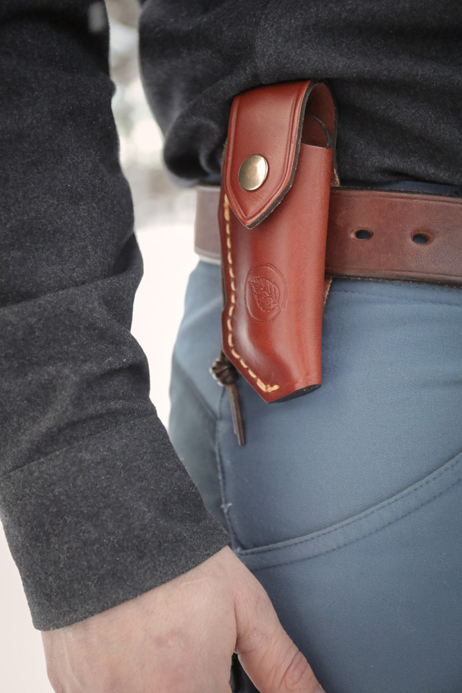 Калъф Casstrom Lars Falt Folding Knife Pouch - Cognac 7