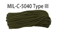 Паракорд MIL-C-5040 Type III Military Spec Paracord 30м OD
