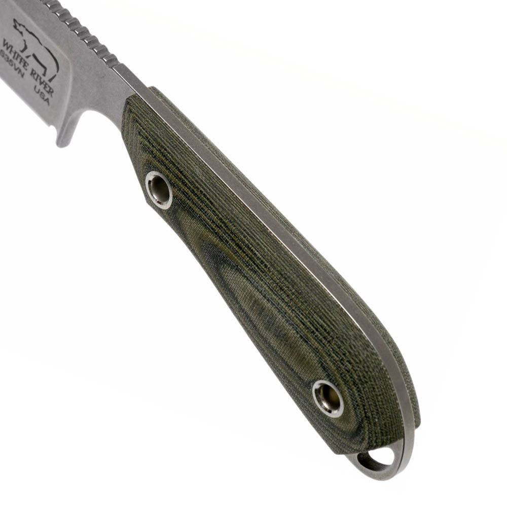 White River M1 Caper Canvas Black Olive Micarta 5