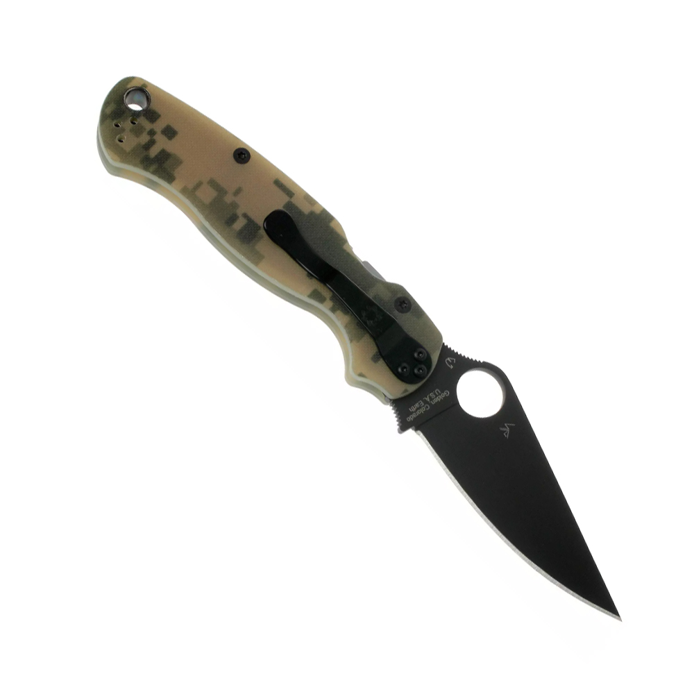 Spyderco Para Military 2 Camo Black C81GPCMOBK2 3