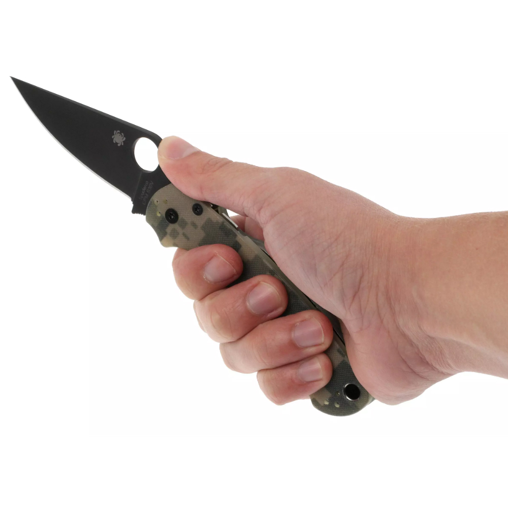 Spyderco Para Military 2 Camo Black C81GPCMOBK2 6