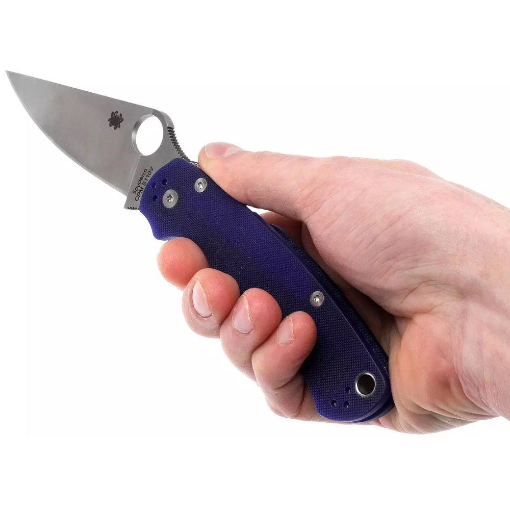 Spyderco C81GPDBL2 Para Military 2 Dark Blue CPM S110V  9