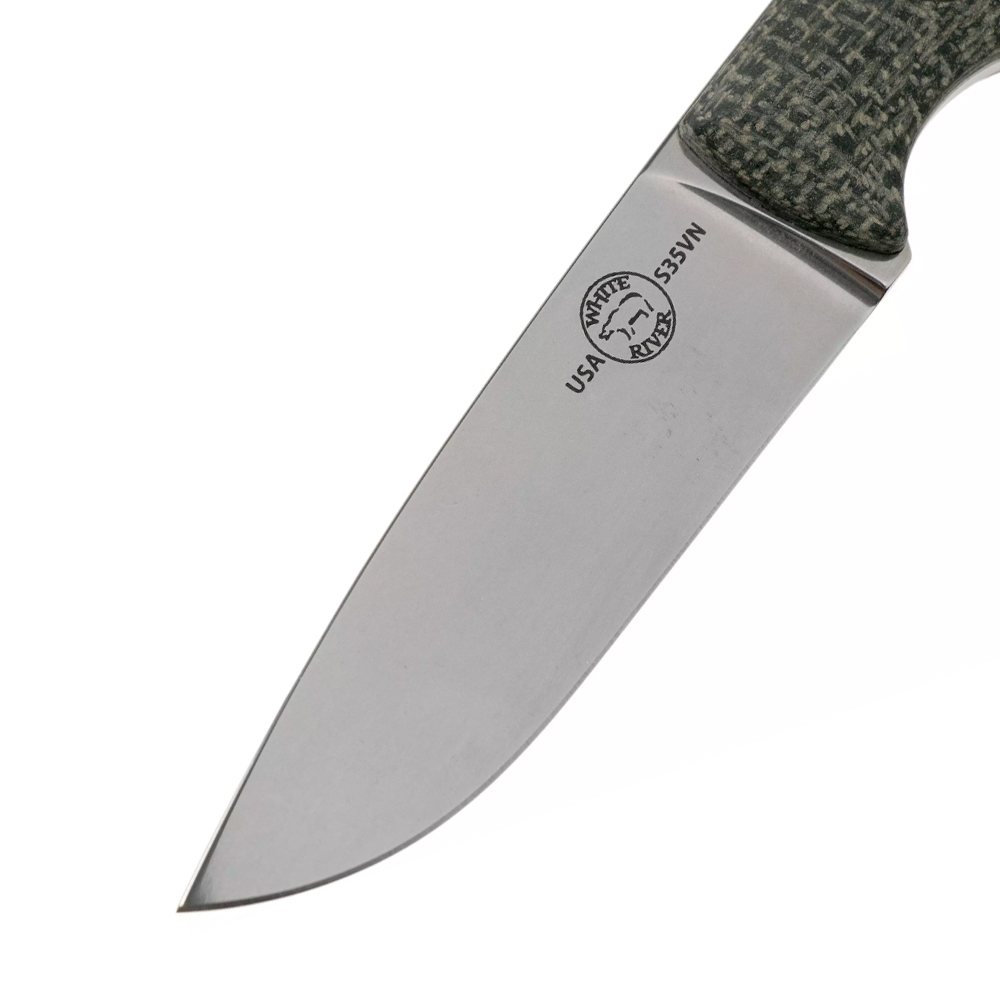 White River Hunter Black Burlap Micarta 3