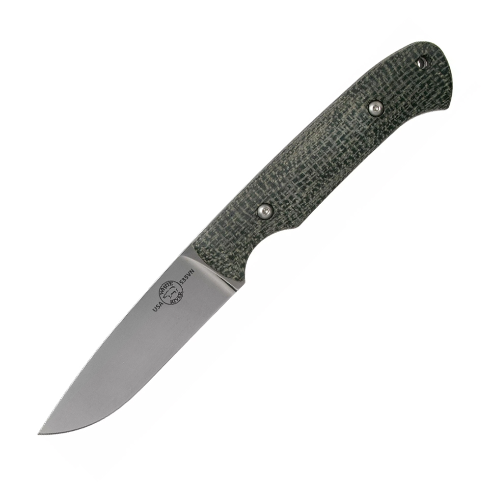 White River Hunter Black Burlap Micarta 1