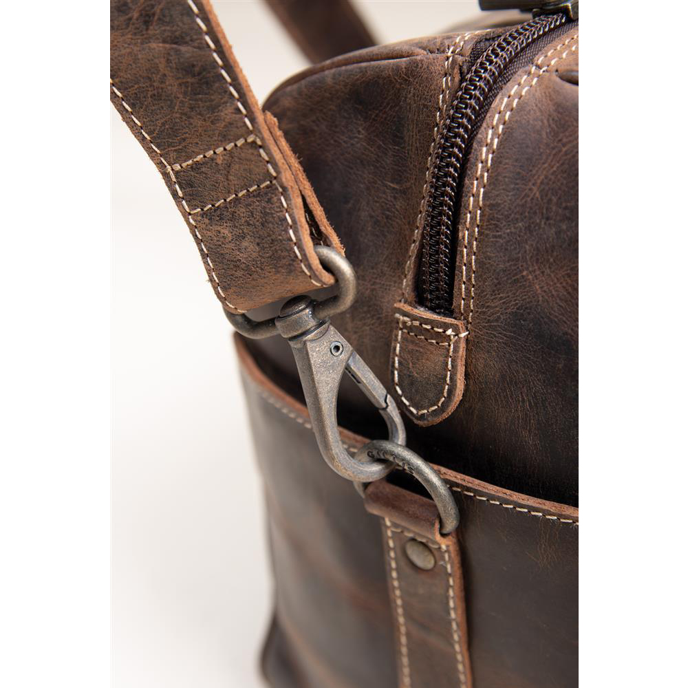 Чанта GILLIS LEATHER TRAVEL BAG TRAFALGAR VINTAGE BROWN 11