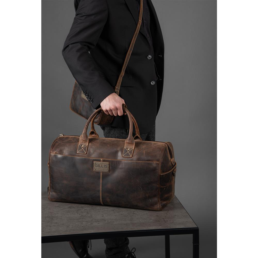 Чанта GILLIS LEATHER TRAVEL BAG TRAFALGAR VINTAGE BROWN 16