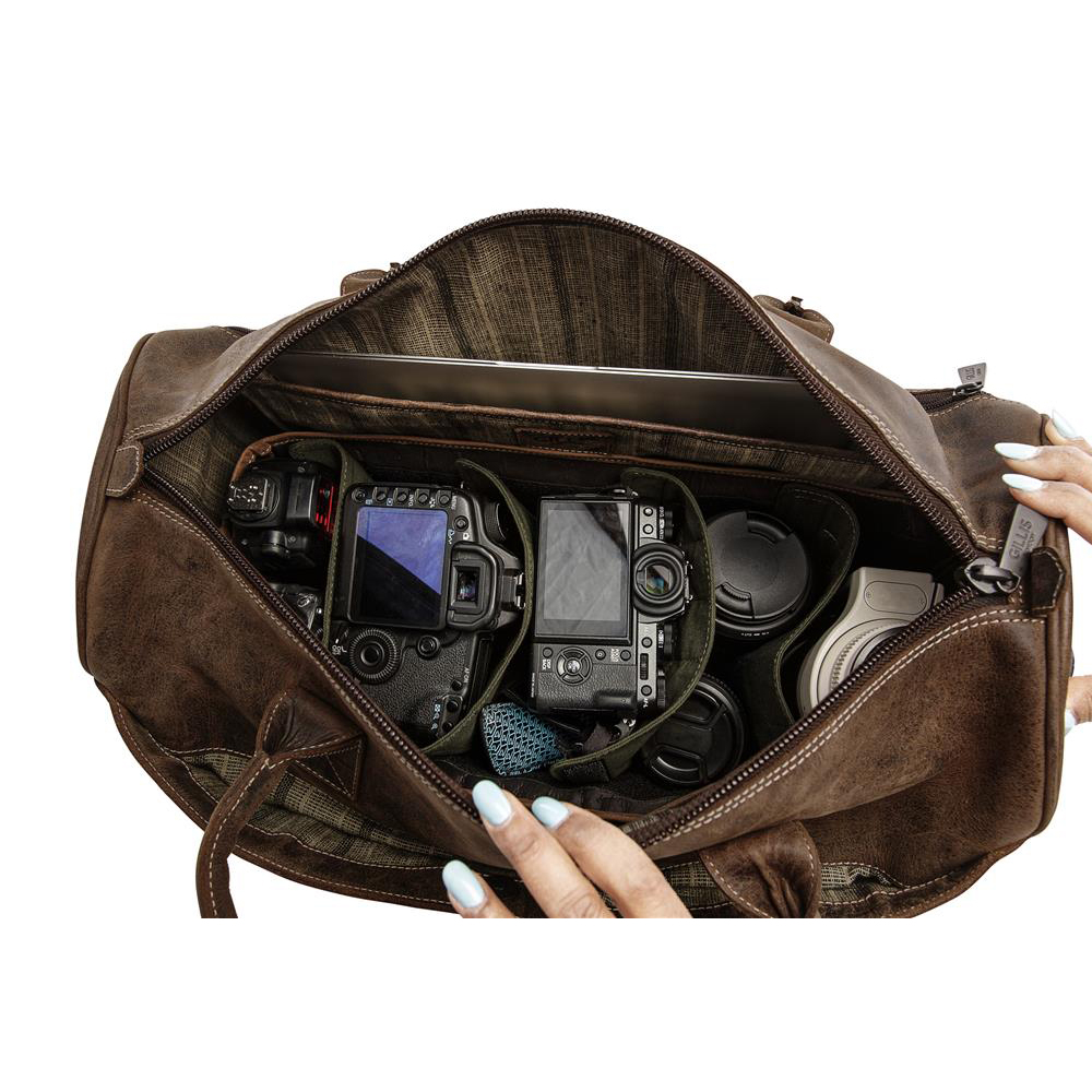 Чанта GILLIS LEATHER TRAVEL BAG TRAFALGAR VINTAGE BROWN 4