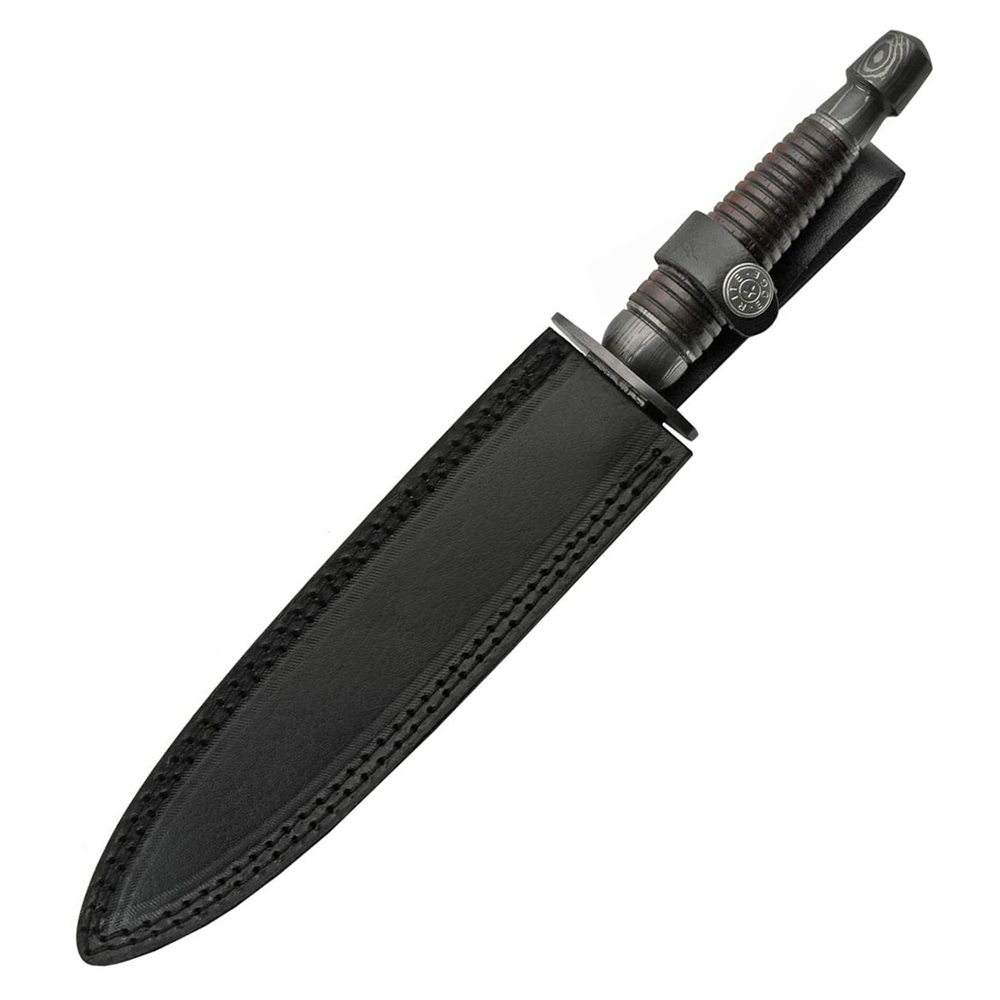 Кама Damascus Commando Dagger Wood 2