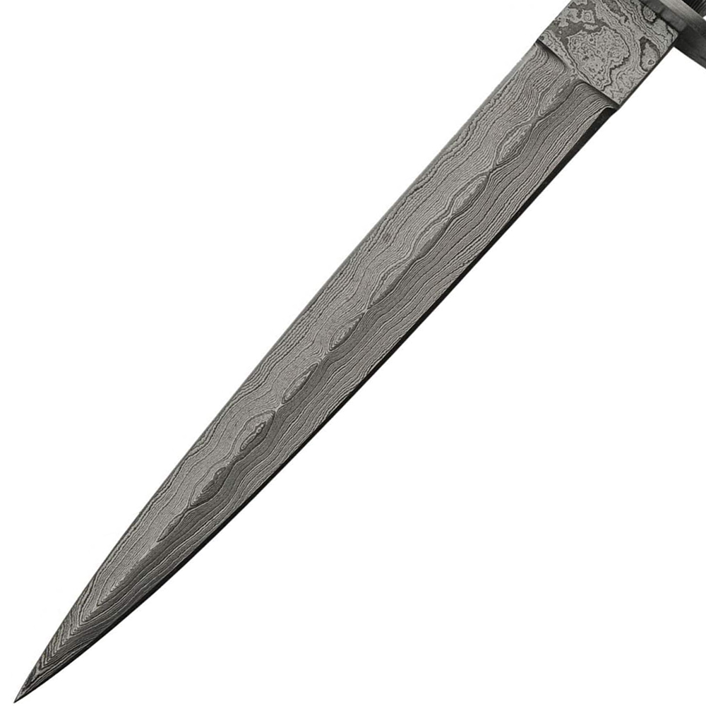 Кама Damascus Commando Dagger Wood 3