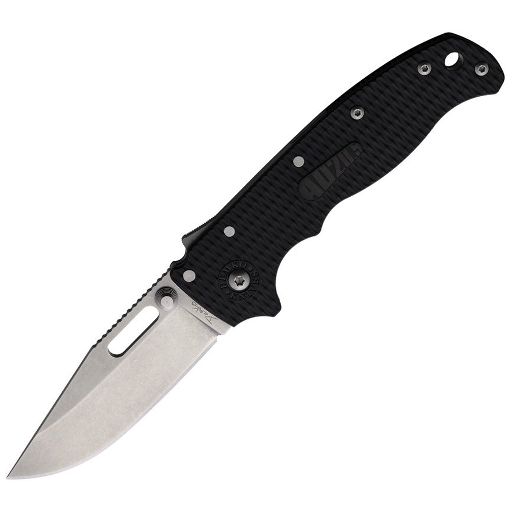 Demko AD 20.5 Shark Lock Clip Point Black 1