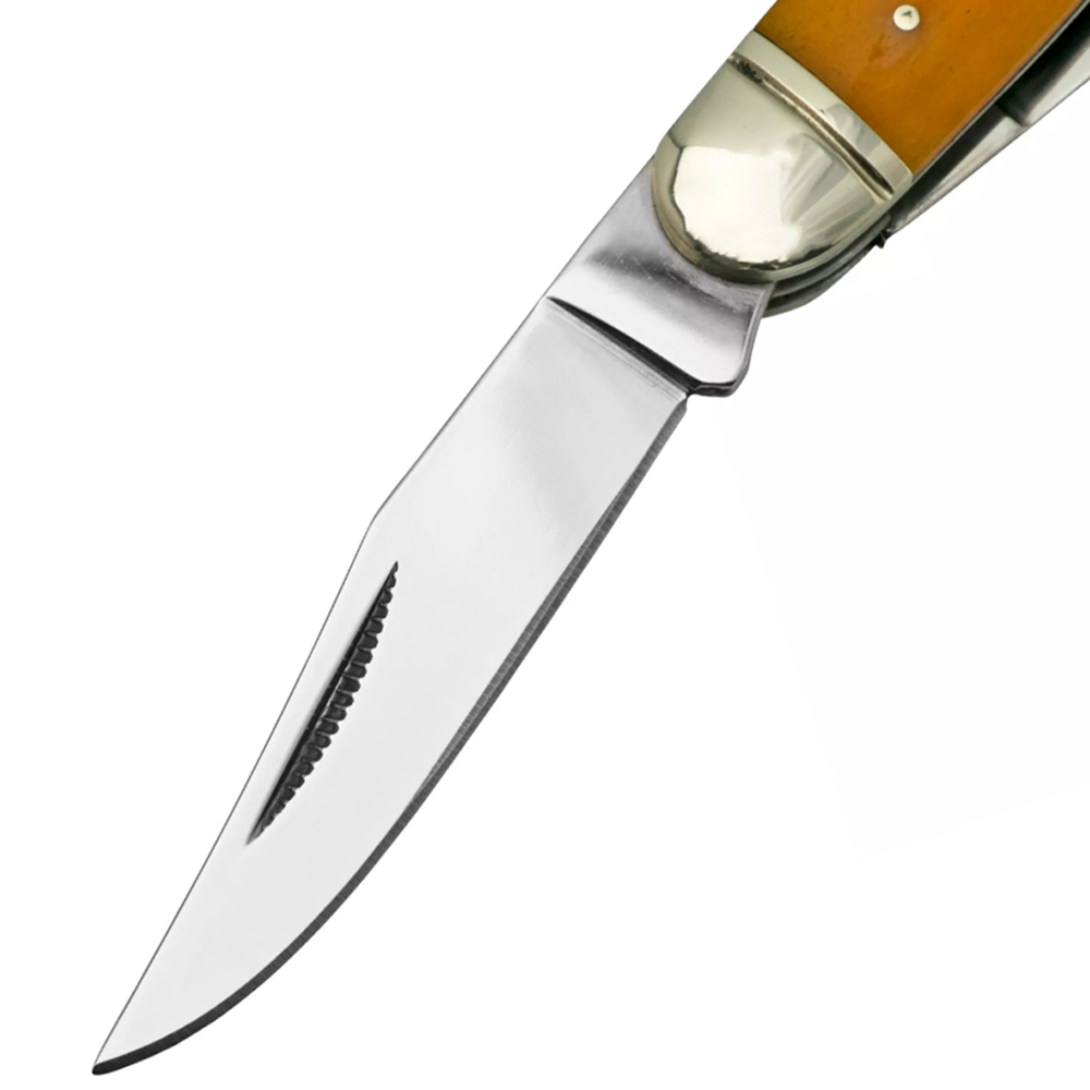 Cold Steel Gentleman's Stockman Yellow FLGSTKMY 3