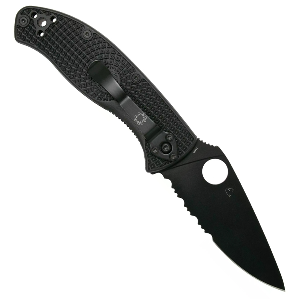 Spyderco Tenacious Serrated Lightweight Black C122PSBBK  2