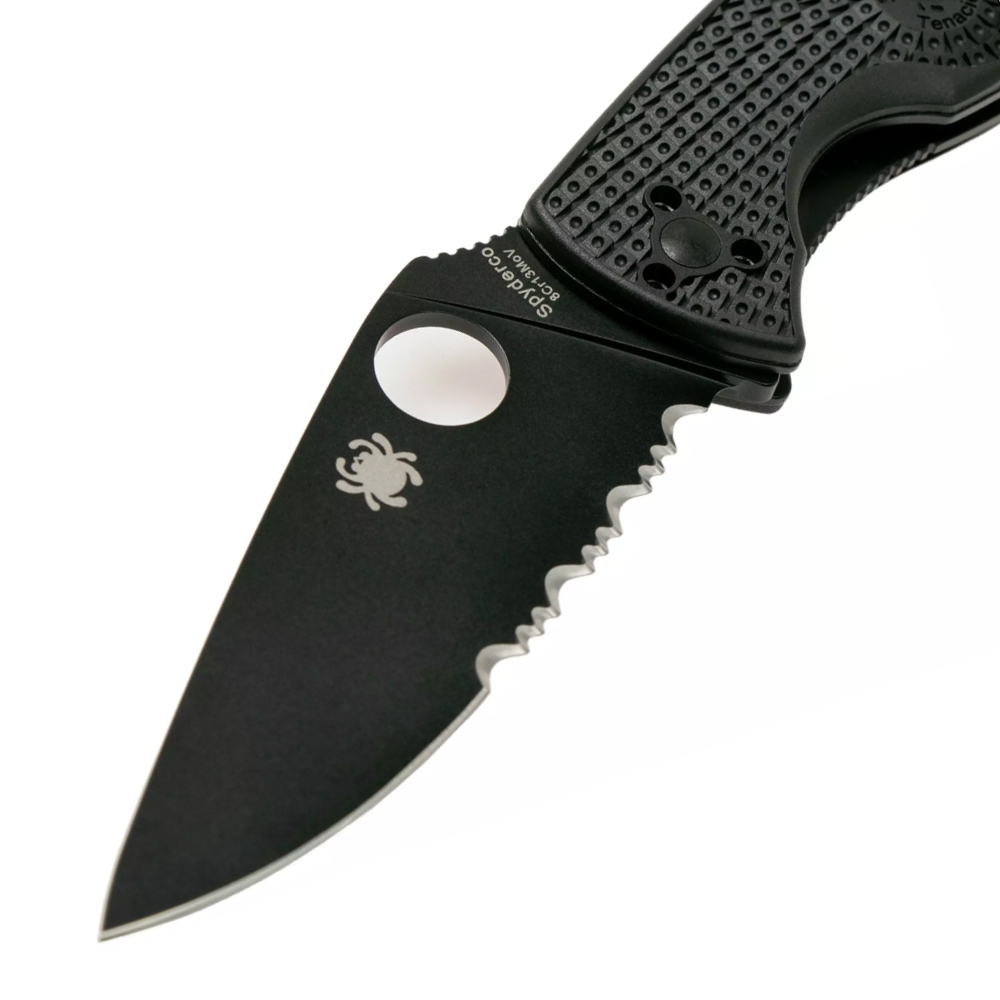 Spyderco Tenacious Serrated Lightweight Black C122PSBBK  3