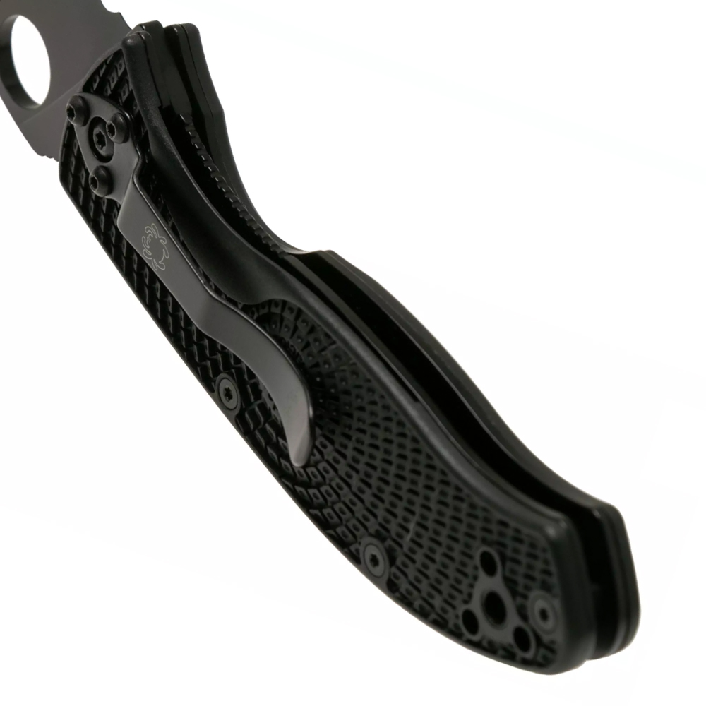 Spyderco Tenacious Serrated Lightweight Black C122PSBBK  5