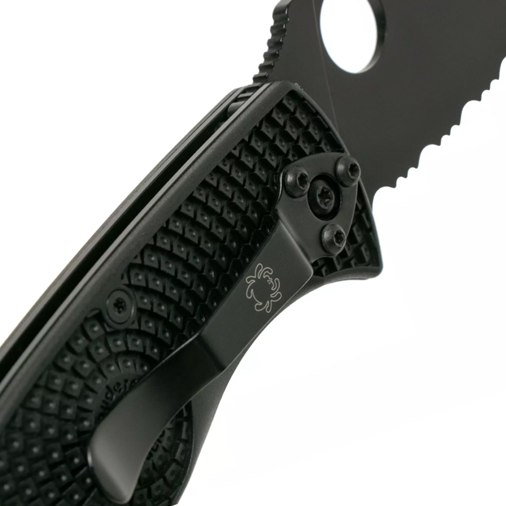 Spyderco Tenacious Serrated Lightweight Black C122PSBBK  6
