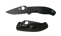 Spyderco Tenacious Serrated Lightweight Black C122PSBBK 