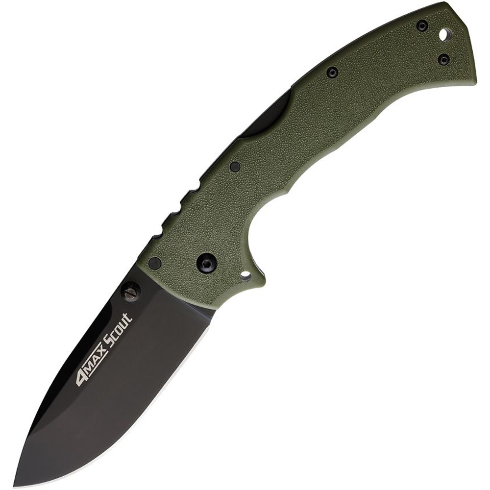 Cold Steel 4-Max Scout Black OD Green Handles 62RQODBK 1