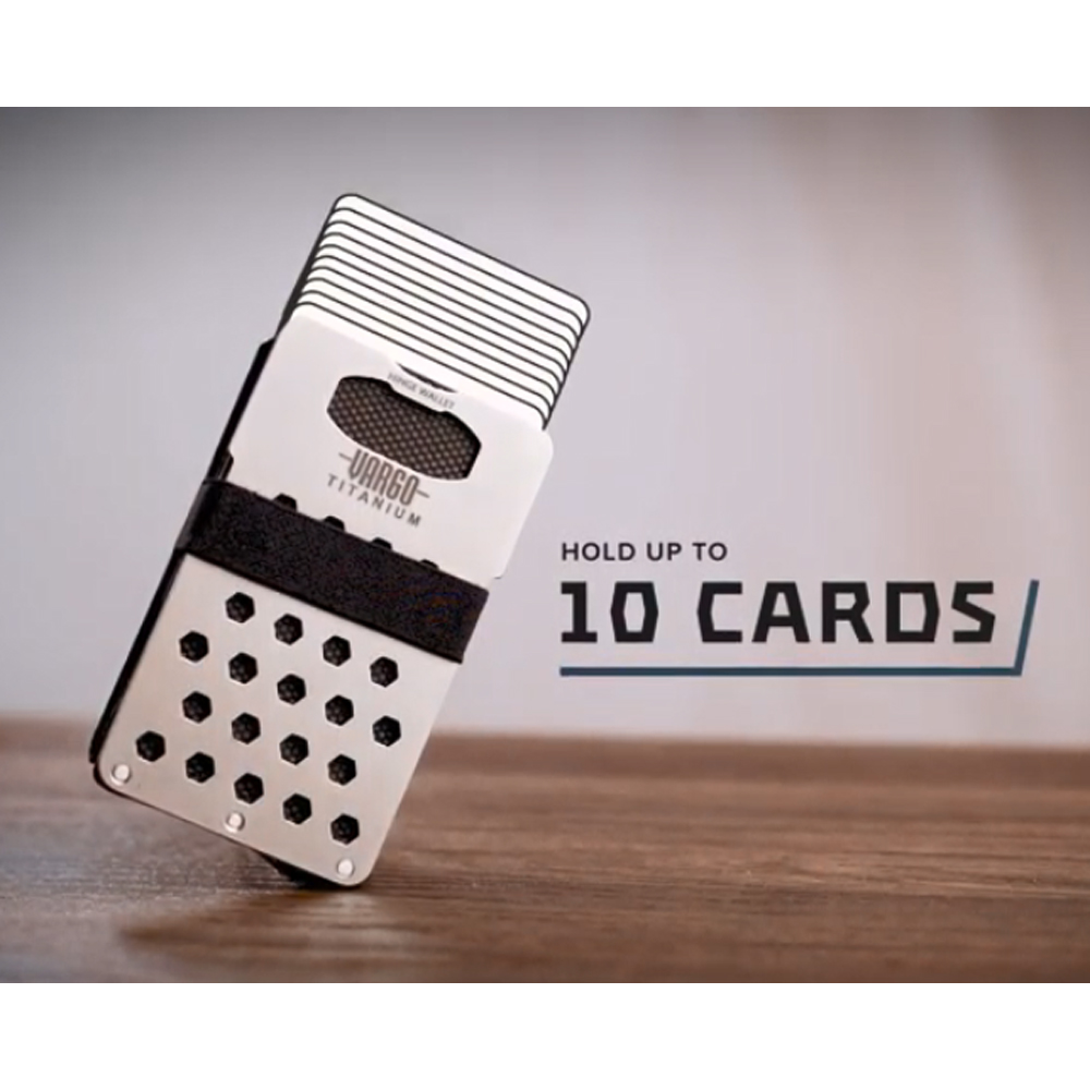 Титаниев портфейл Vargo Titanium Hinge Wallet 5