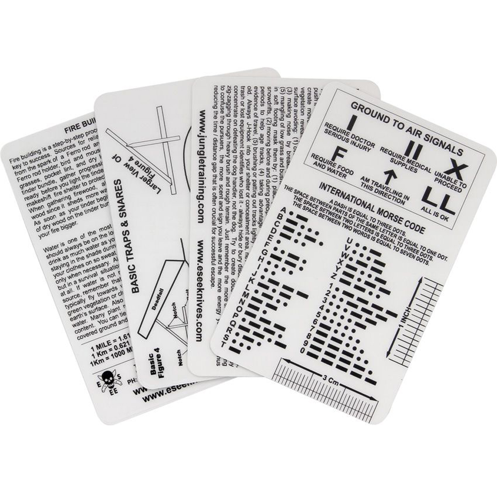 ESEE Izula Gear Survival Card Set 1