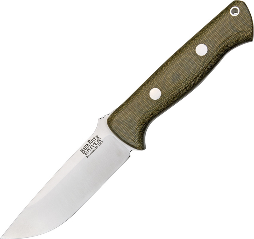 Bark River 111MGC Bravo I A-2 Green Canvas Micarta 1
