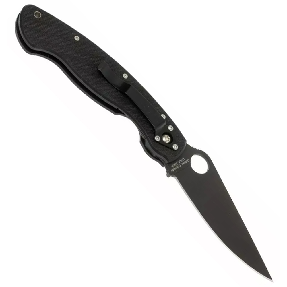 Spyderco C36GPBK Military Black G-10 5