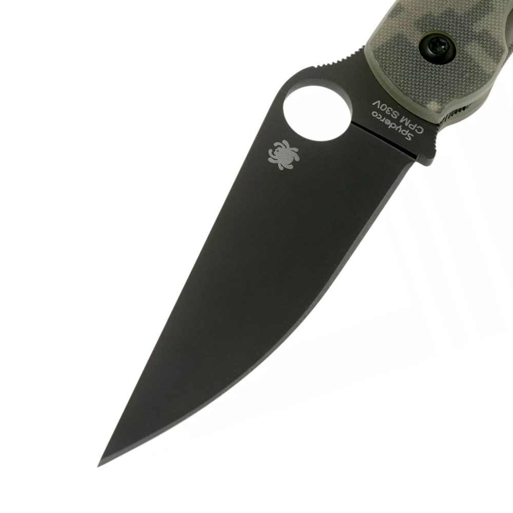 Spyderco 36GPCMOBK Military Black G-10 Digital Camo 3
