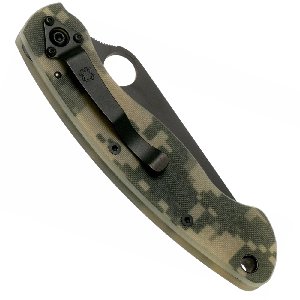 Spyderco 36GPCMOBK Military Black G-10 Digital Camo 4