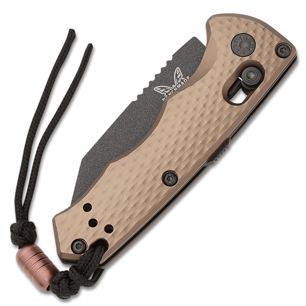 Benchmade 2900BK-1 Auto Immunity CPM-M4 Flat Dark Earth Billet Aluminum Handles 3