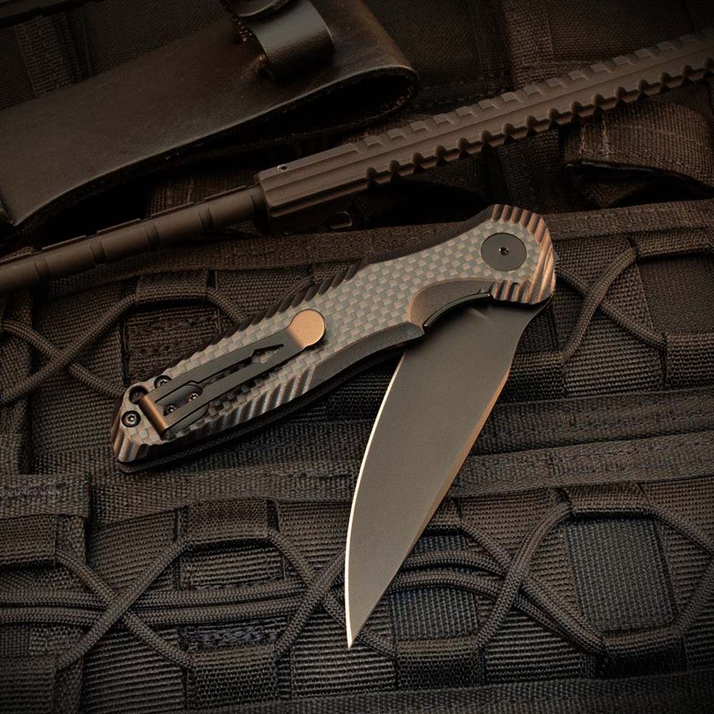 Spartan Blades Field Grade POROS 154CM Black CF SFBL11CF 7