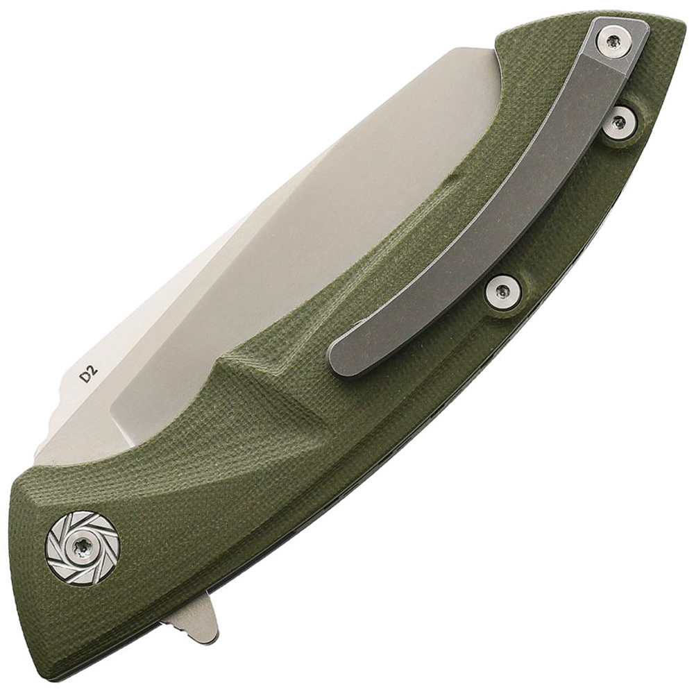 Kubey Anteater Nest Liner Lock Knife Green 2