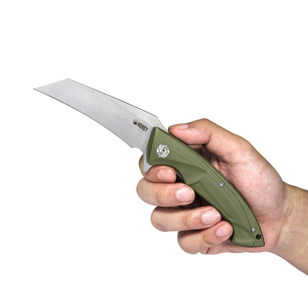 Kubey Anteater Nest Liner Lock Knife Green 4