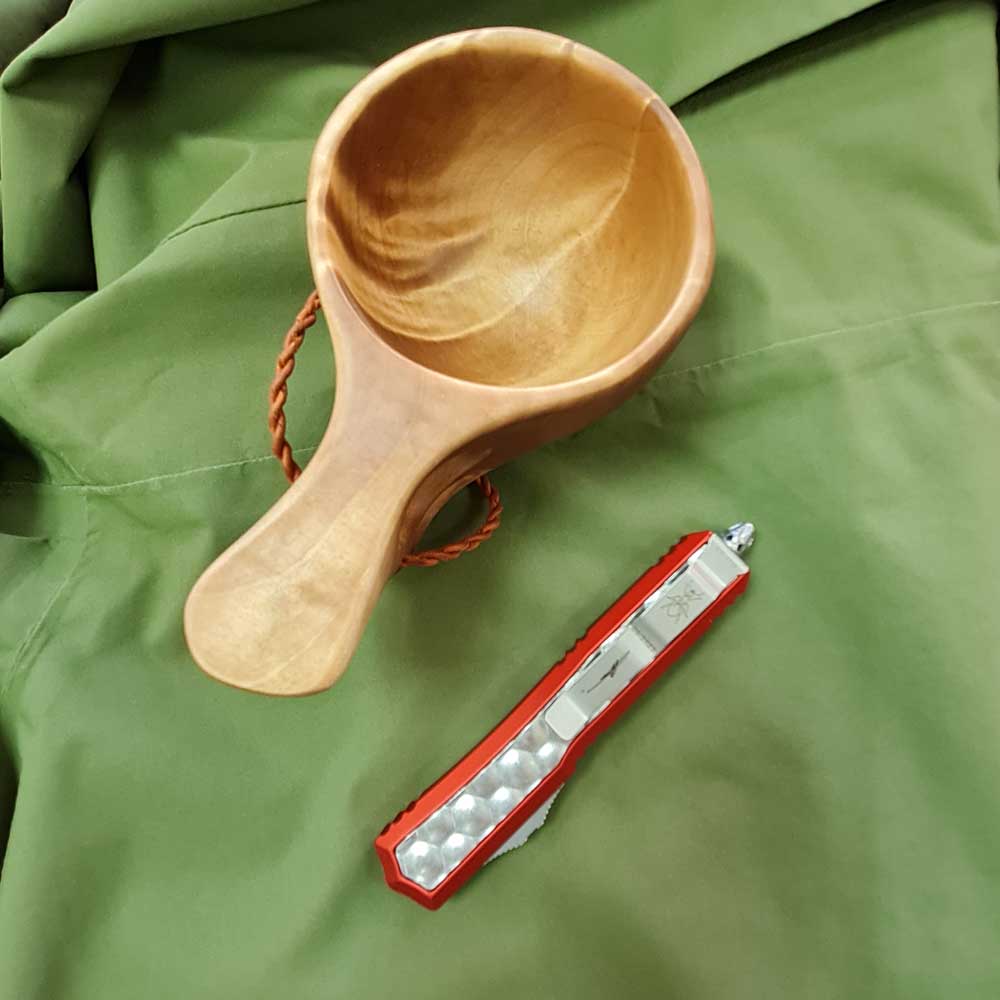 Microtech Makora D/E Ss OTF Automatic Knife Red Nikel Boron Inlay 20610RDBI 5