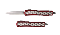Microtech Makora D/E Ss OTF Automatic Knife Red Nikel Boron Inlay 20610RDBI