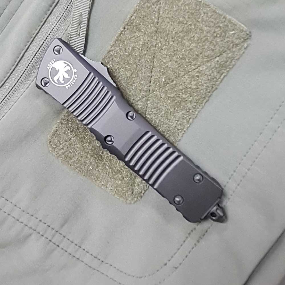 Microtech 143-2 T Combat Troodon S/E AUTO OTF Black Tactical Partial Serrated, Black Aluminum Handles 5
