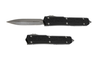 Microtech Makora D/E Ss OTF Automatic Knife Black Nikel Boron Inlay 20610APS
