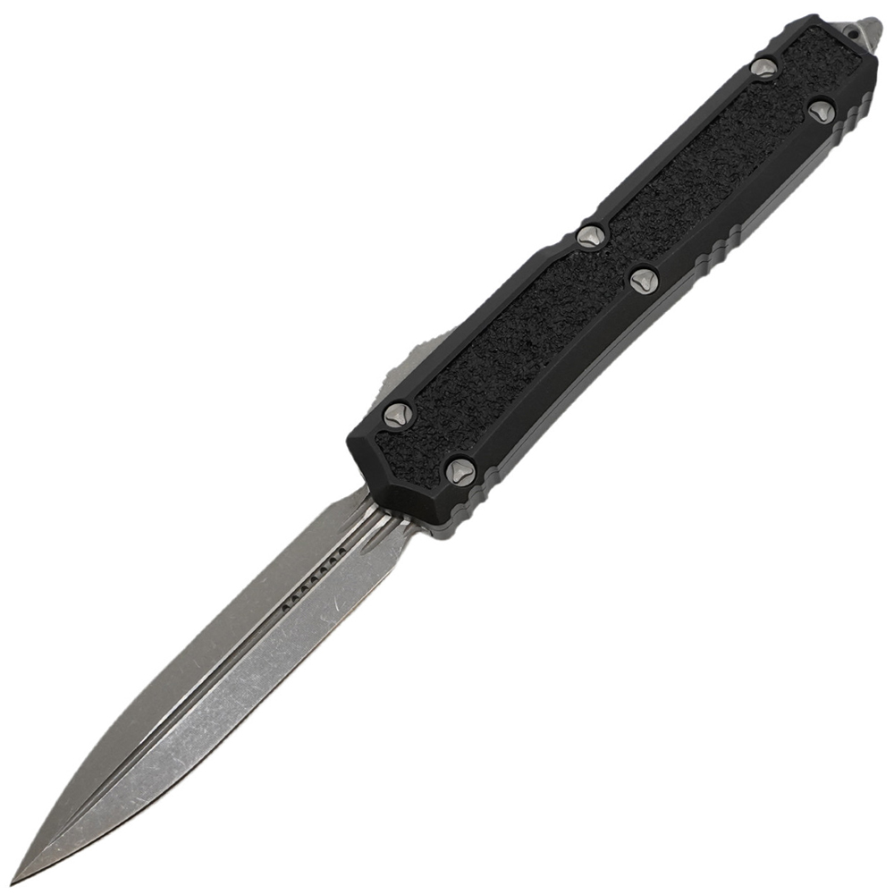 Microtech Makora D/E Ss OTF Automatic Knife Black Nikel Boron Inlay 20610APS 1