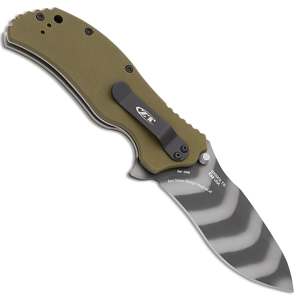 Zero Tolerance 0350OLTS A/O CPM-MagnaCut OD Green G10 2