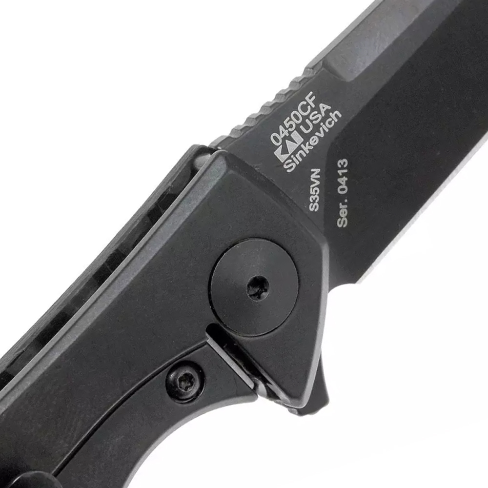 Zero Tolerance 0450CF Sinkevich S35VN Black Blade Carbon Fiber and Titanium 7