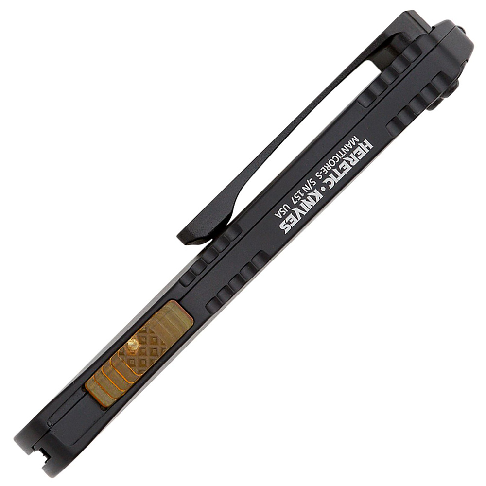 Heretic Manticore S OTF CPM-MagnaCut Black DLC Double Edge Dagger H024-6A-ULTEM 5