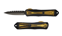 Heretic Manticore E OTF CPM-MagnaCut Black DLC Plain/Serrated Double Edge Dagger H028-6C-ULTEM
