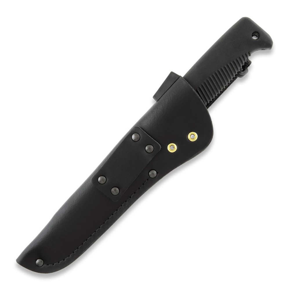 Peltonen M95 Ranger Puukko Black PTFE Teflon FJP001 Leather Black Sheath 4