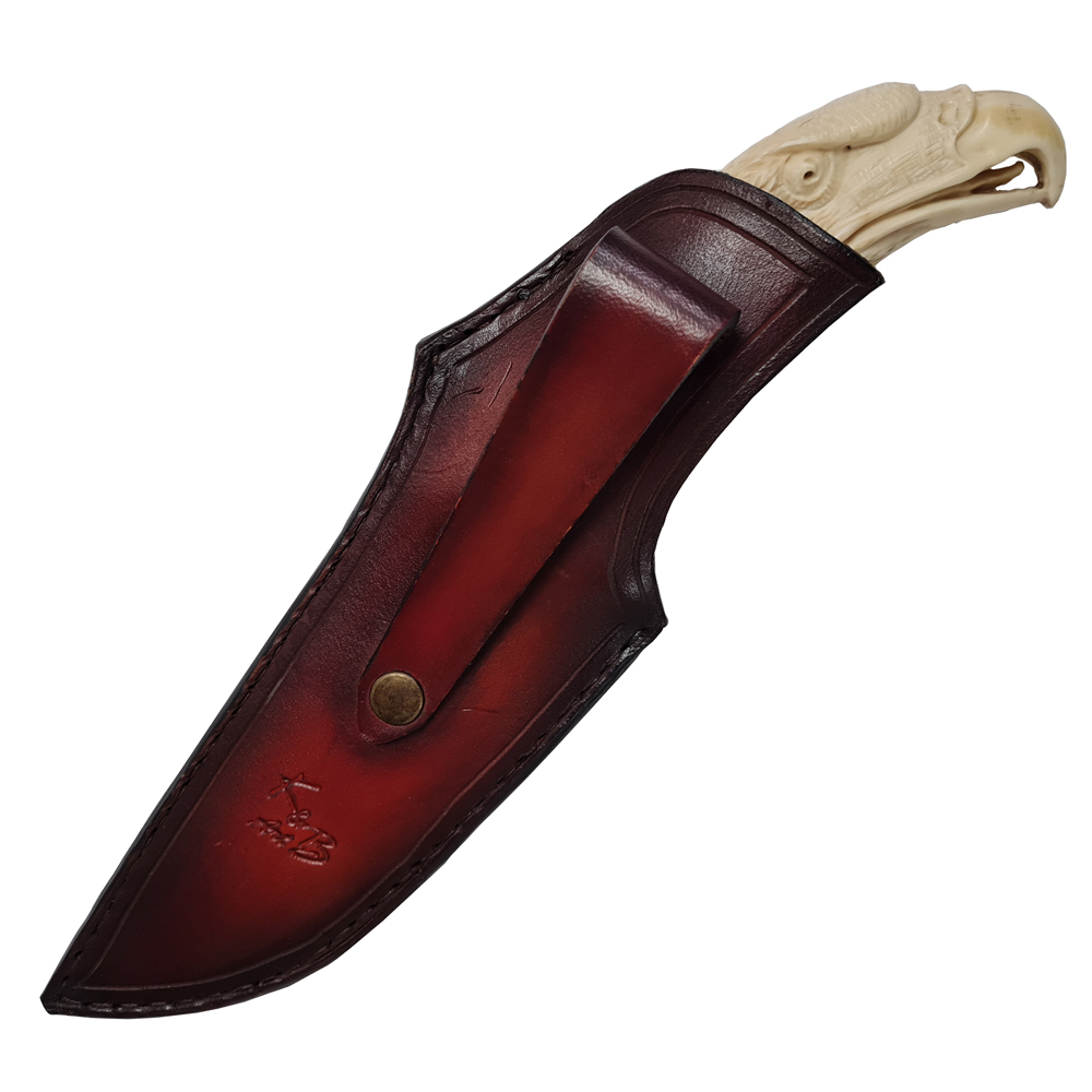 Custom Hunter Vladyslav Chulan Damask with Engraved Handle 3