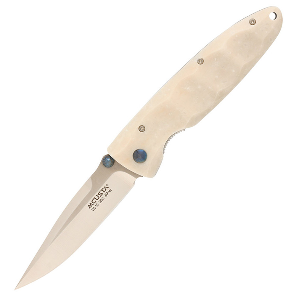 Mcusta MC-19V Classic Wave VG-10 Blade White Corian 1