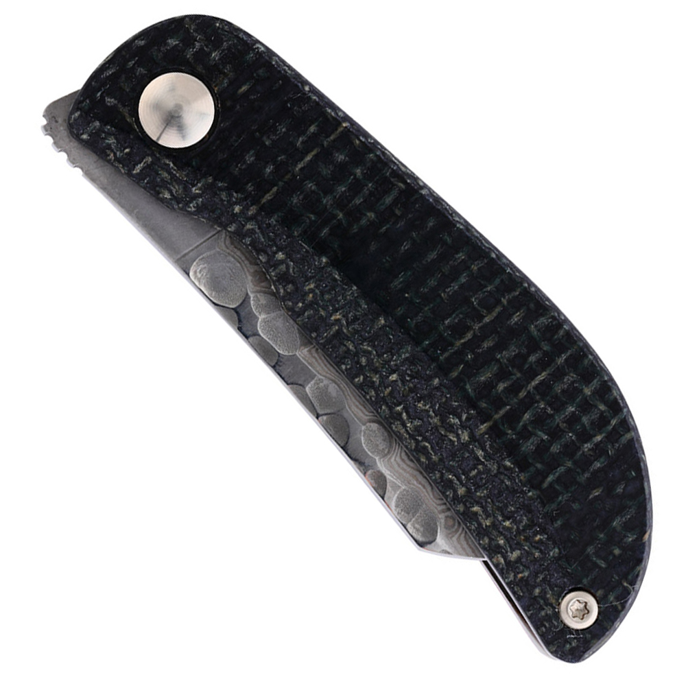 Mcusta MC-211D Petit VG-10 Core Damascus Black/Orange Micarta 3