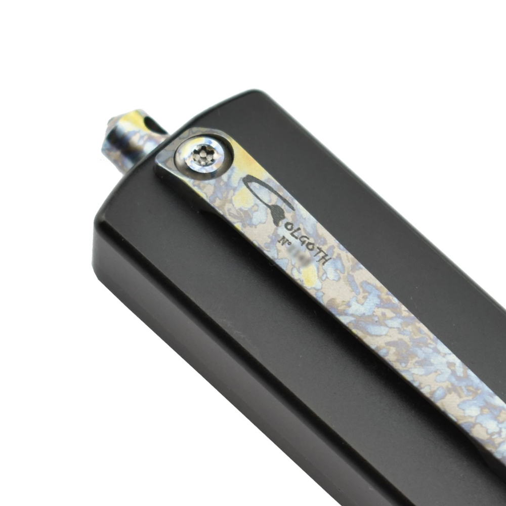 Golgoth G12G Automatic OTF D2 Double-Edged Blade Aluminum Handle 5