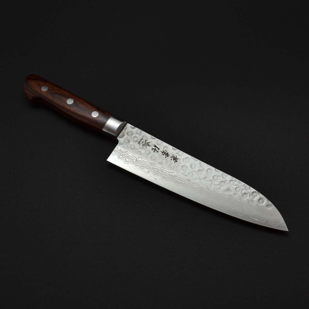 Kanetsune KC-903 Santoku Damascus 185mm Kitchen Knife 2