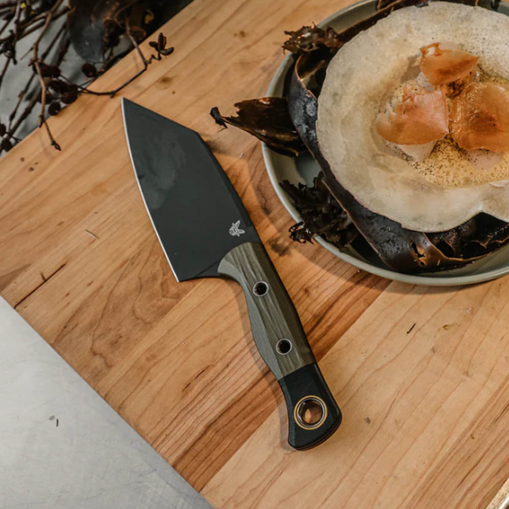 Benchmade 4010BK-01 Station Knife CPM-154 OD Green G10  6