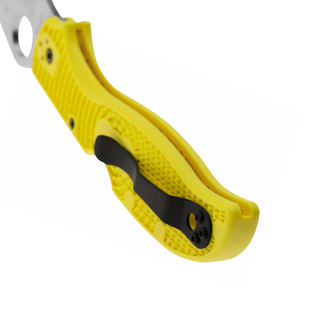 Spyderco C258SYL Stretch 2 XL Salt Yellow Serrated  FRN H2 5