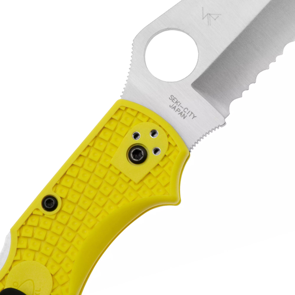 Spyderco C258SYL Stretch 2 XL Salt Yellow Serrated  FRN H2 6